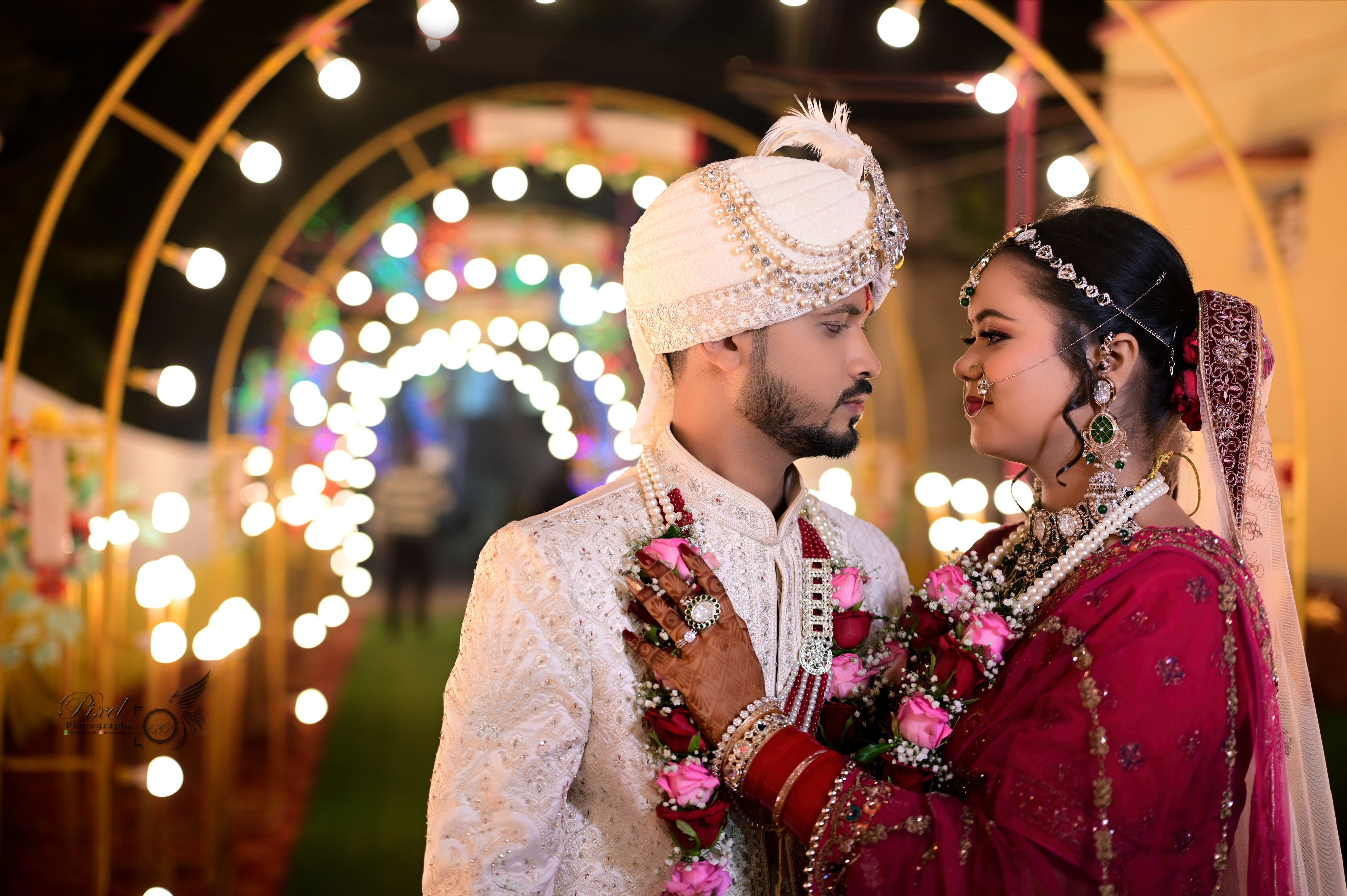 Luxury bridal jewellery and lehenga macro detail — Pixel Photography Patna